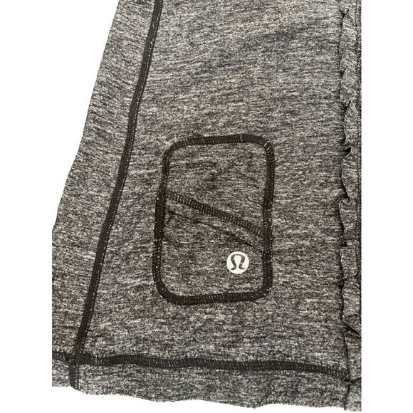 Lululemon Dash  Tank II *Heather Gray/Black* Size 4 - Picture 5 of 7